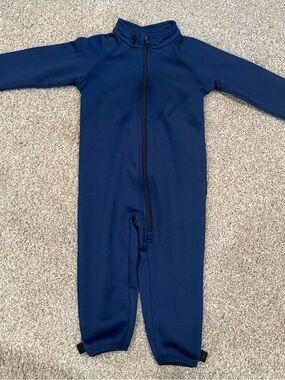 Snowsuit Liner Navy Blue Full-Zip Baby One-Piece Reima